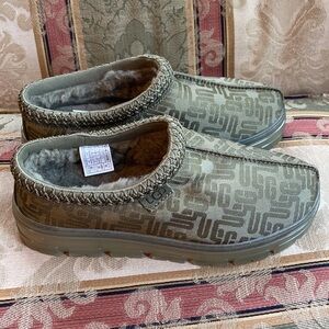 UGG Green Patterned Mules